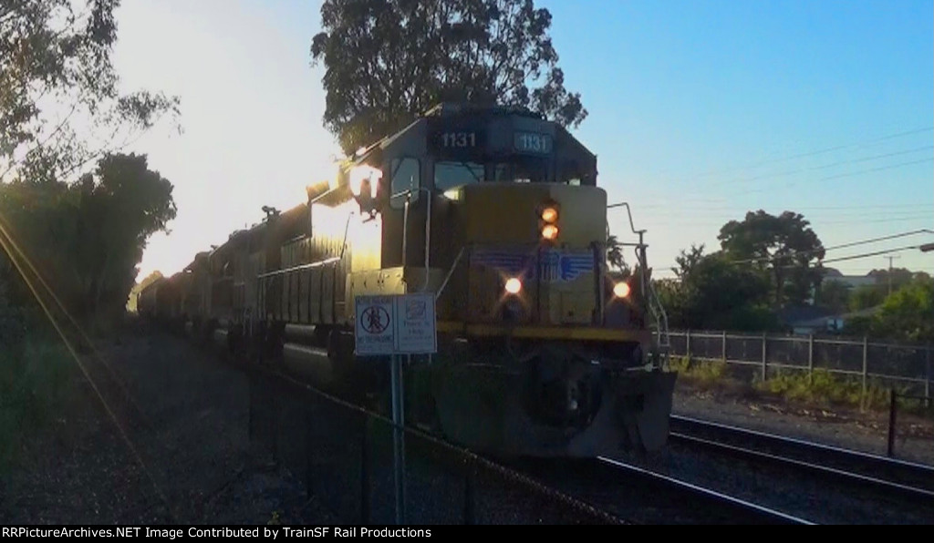 UP 1131 Leads the Mission Bay Local